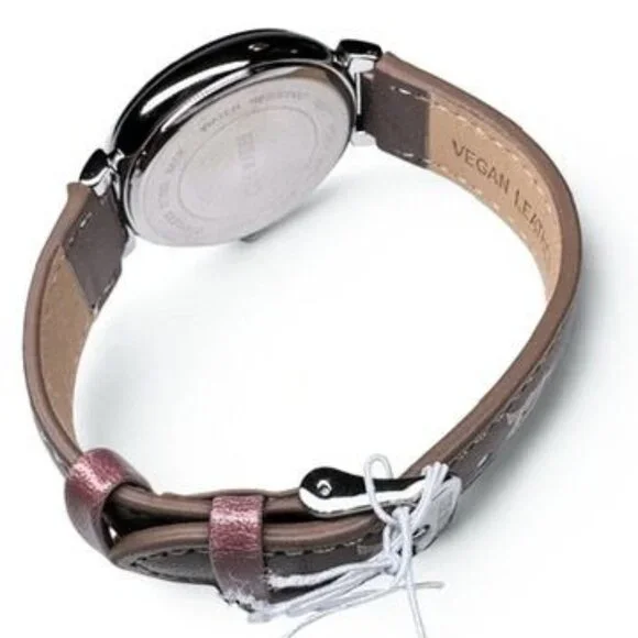 Steve Madden SM-1023BNBN Brown Logo Monogram Watch NWT w/ Box - Picture 5 of 7